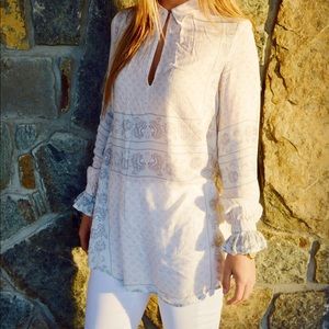 Free People Changing Times Tunic - Snow
